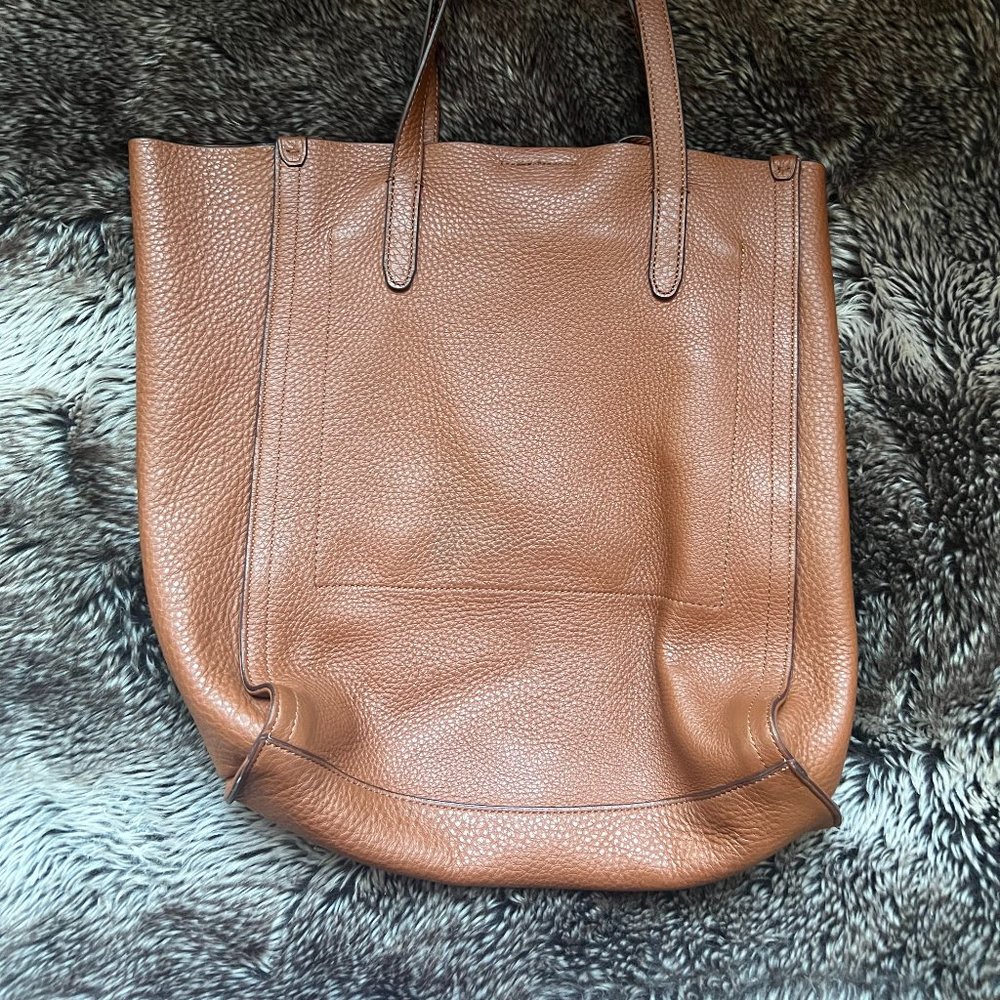 J. Crew Leather Tote, Brown